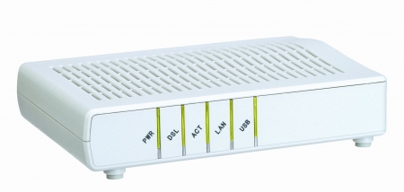 Combo Router Ethernet+USB, ADSL/ADSL2/ADSL2+  with splitter, Broadcom chipset (Annex B)